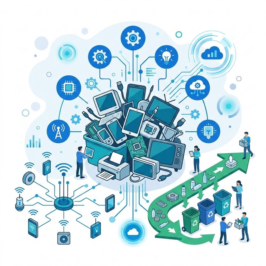 AI dan IoT untuk Pengelolaan Limbah Elektronik: Mendorong Daur Ulang yang Efisien
