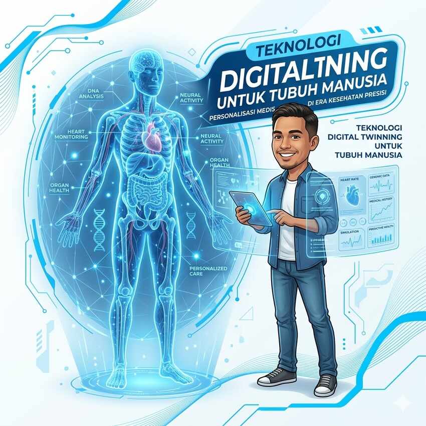 Teknologi Digital Twinning untuk Tubuh Manusia Personalisasi Medis di Era Kesehatan Presisi