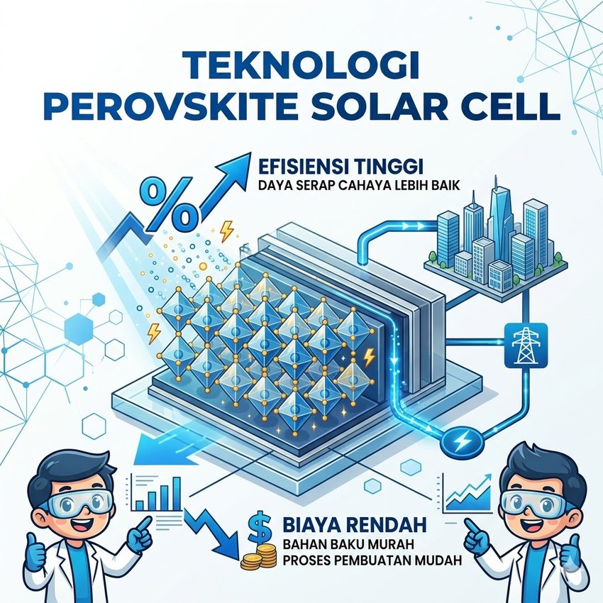 Perovskite Solar Cell Revolusi Panel Surya Generasi Baru dengan Efisiensi Tinggi dan Biaya Rendah