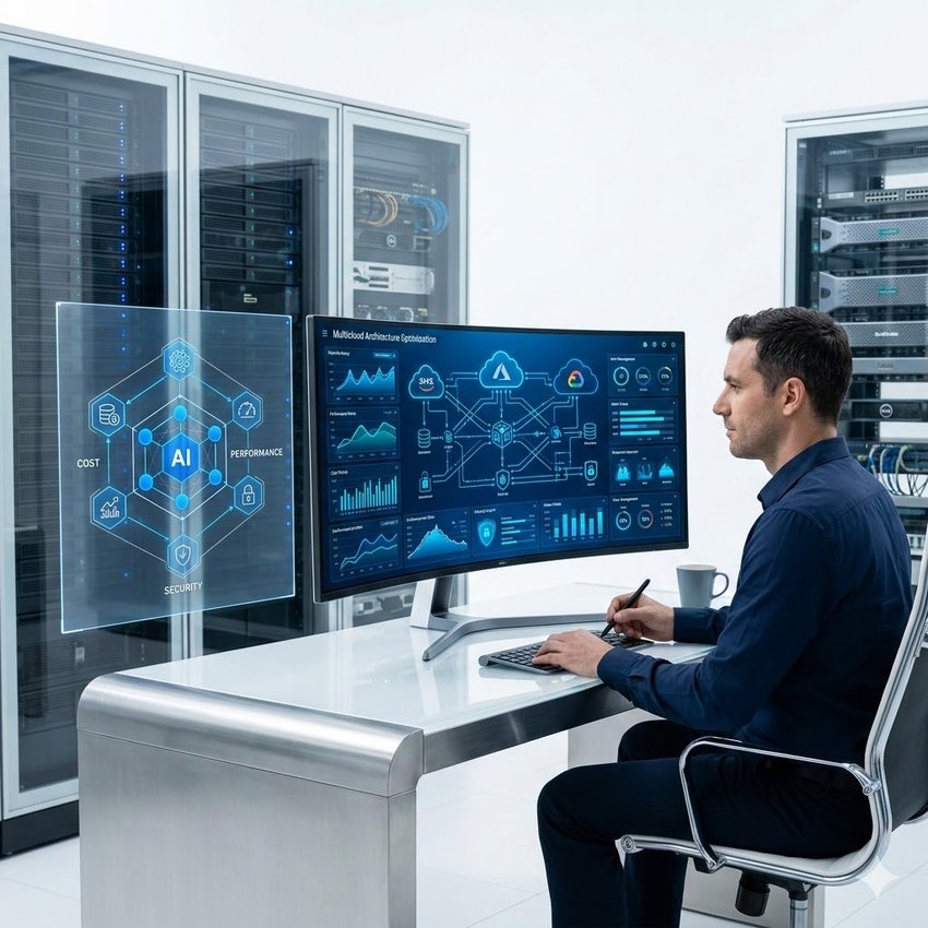 AI untuk Optimasi Arsitektur Cloud Multicloud: Strategi Biaya, Kinerja, dan Keamanan