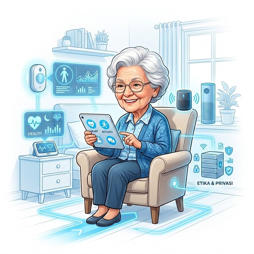 Ambient Computing untuk Perawatan Lansia: Desain Sistem yang Human-Centric dan Etis