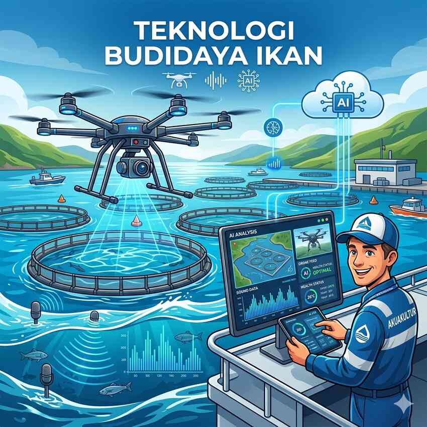 AI untuk Pemantauan Kesehatan Budidaya Ikan dengan Sensor Drone dan Analitik Suara